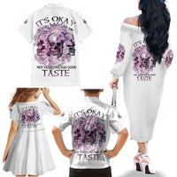 It's Okay If You Don't Like Me Family Matching Off Shoulder Long Sleeve Dress and Hawaiian Shirt - Wonder Print Shop