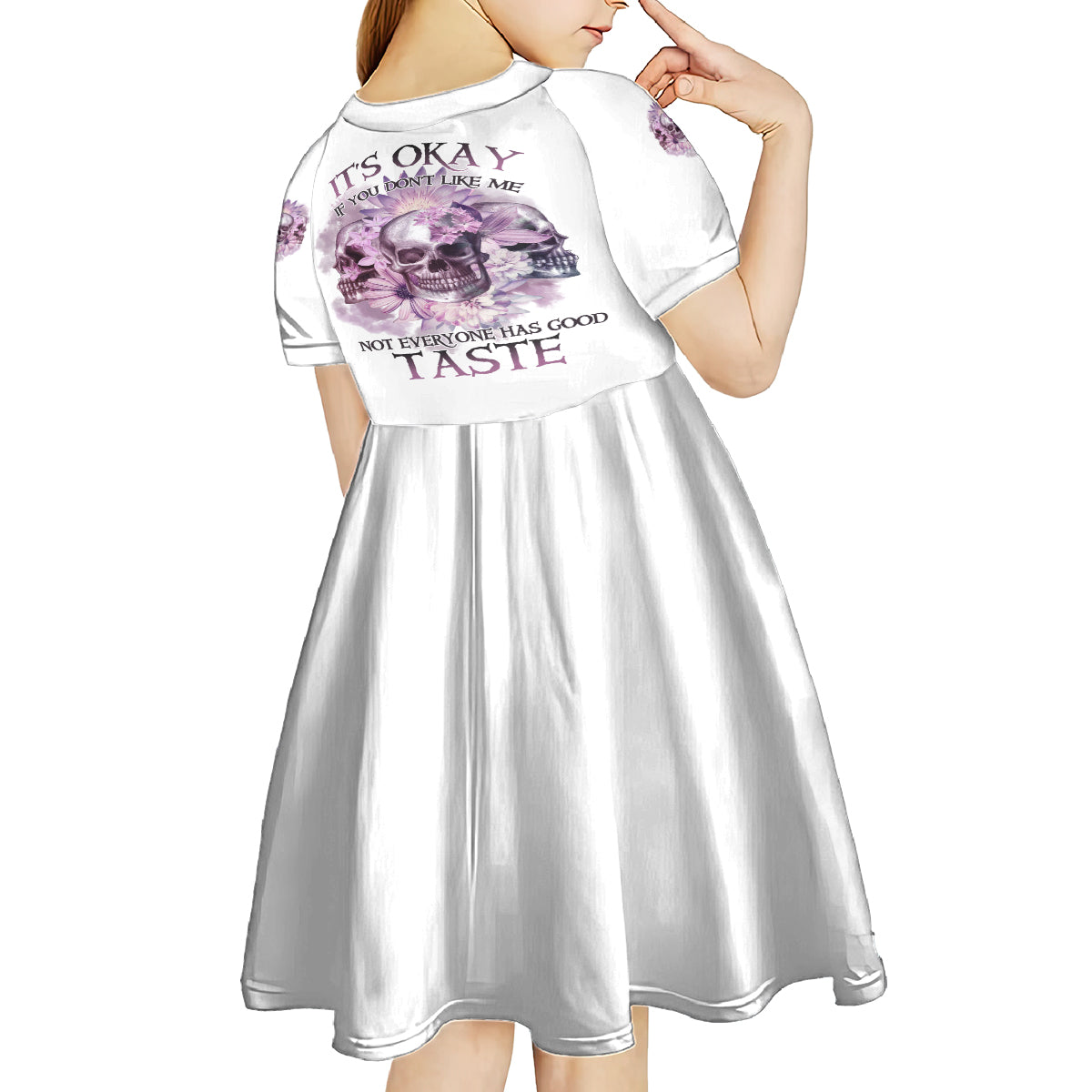 It's Okay If You Don't Like Me Kid Short Sleeve Dress - Wonder Print Shop