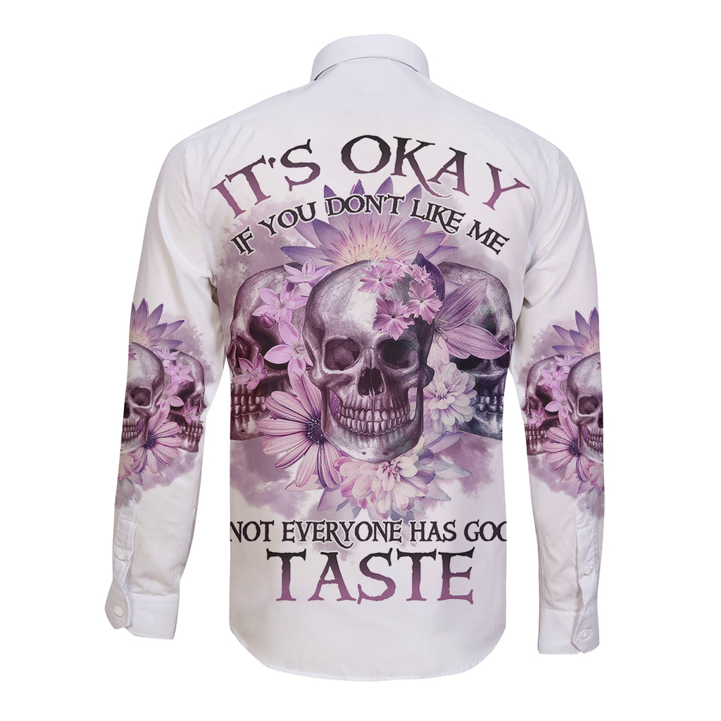 It's Okay If You Don't Like Me Long Sleeve Button Shirt - Wonder Print Shop
