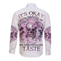 It's Okay If You Don't Like Me Long Sleeve Button Shirt - Wonder Print Shop