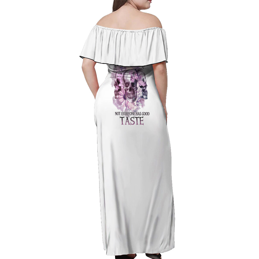 It's Okay If You Don't Like Me Off Shoulder Maxi Dress - Wonder Print Shop