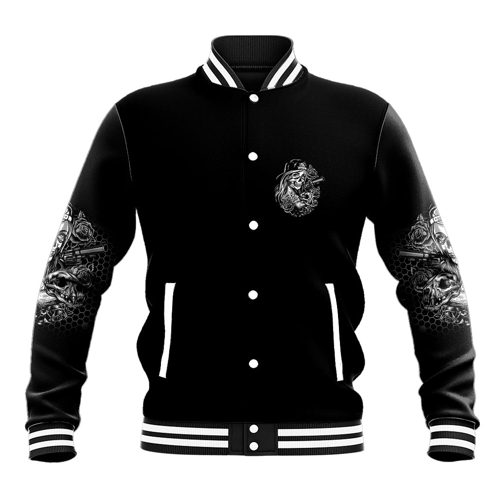 You Couldn't Handle Me B & W Baseball Jacket - Wonder Print Shop