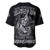 You Couldn't Handle Me B & W Baseball Jersey - Wonder Print Shop
