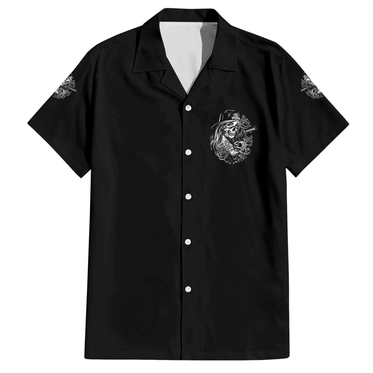 You Couldn't Handle Me B & W Hawaiian Shirt - Wonder Print Shop