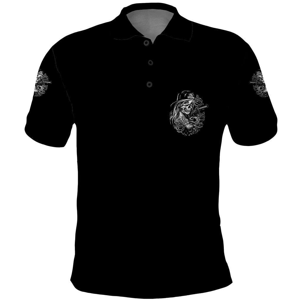 You Couldn't Handle Me B & W Polo Shirt - Wonder Print Shop