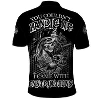 You Couldn't Handle Me B & W Polo Shirt - Wonder Print Shop