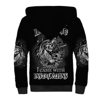You Couldn't Handle Me B & W Sherpa Hoodie - Wonder Print Shop