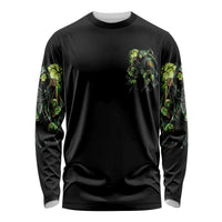 Warning Sign Skull Reaper Long Sleeve Shirt - Wonder Print Shop