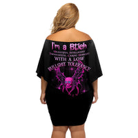 I'm A B Don't Try Me Family Matching Off Shoulder Short Dress and Hawaiian Shirt - Wonder Print Shop