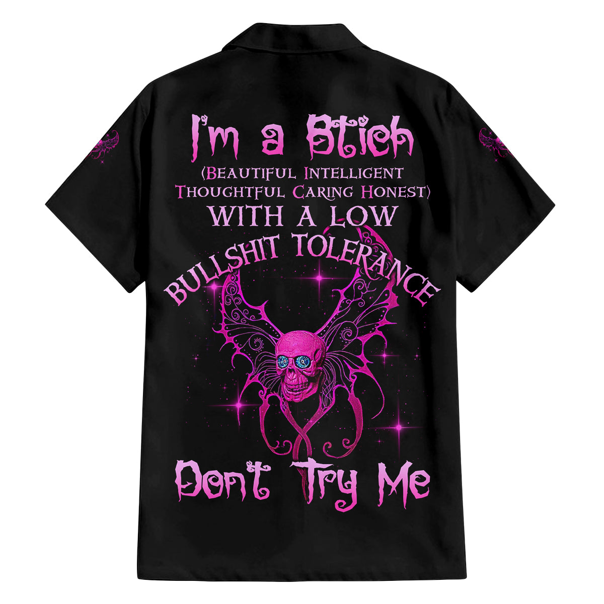 I'm A B Don't Try Me Family Matching Puletasi Dress and Hawaiian Shirt - Wonder Print Shop
