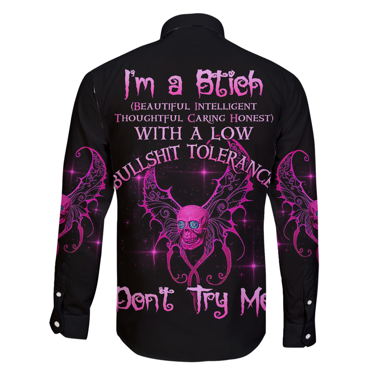 I'm A B Don't Try Me Family Matching Short Sleeve Bodycon Dress and Hawaiian Shirt - Wonder Print Shop