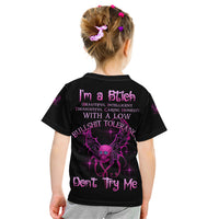 I'm A B Don't Try Me Kid T Shirt - Wonder Print Shop