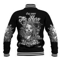 I'm Not The Hero You Want Baseball Jacket - Wonder Print Shop