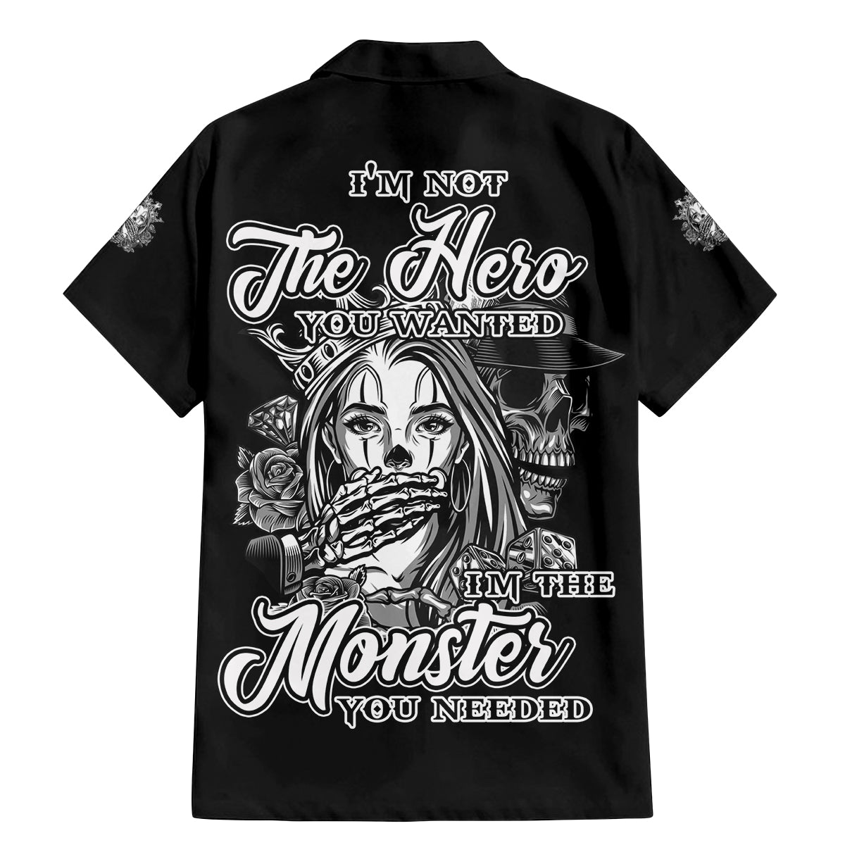 I'm Not The Hero You Want Family Matching Mermaid Dress and Hawaiian Shirt - Wonder Print Shop