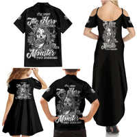 I'm Not The Hero You Want Family Matching Summer Maxi Dress and Hawaiian Shirt - Wonder Print Shop
