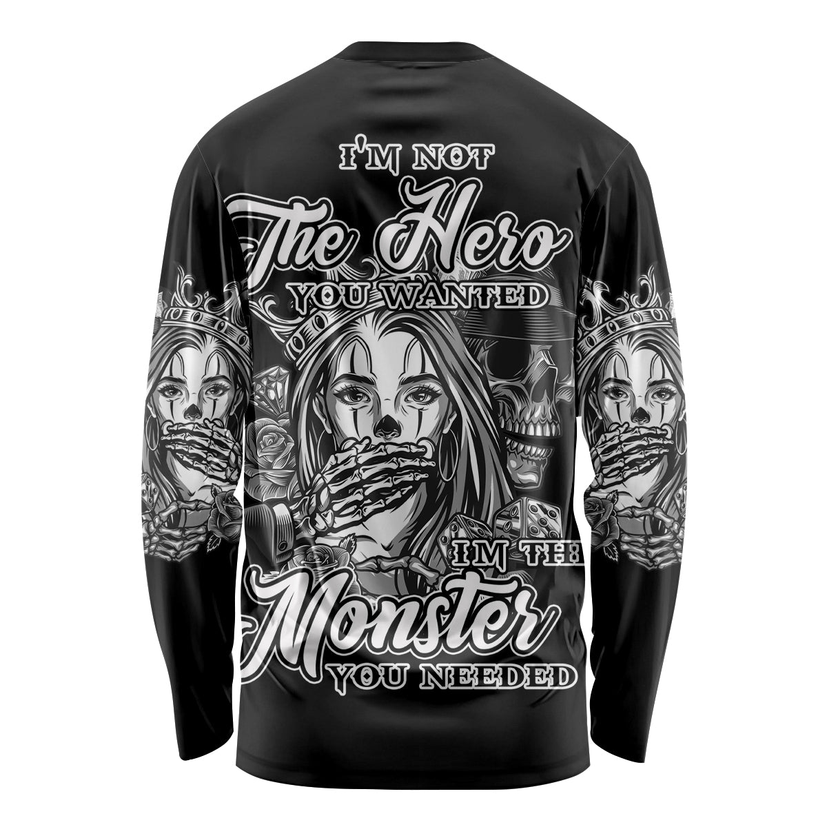 I'm Not The Hero You Want Long Sleeve Shirt - Wonder Print Shop