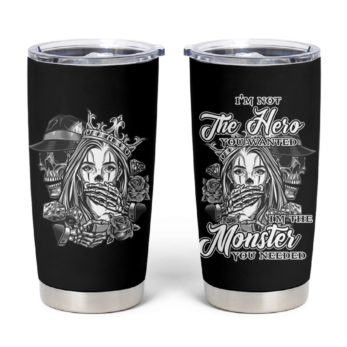 I'm Not The Hero You Want Tumbler Cup - Wonder Print Shop