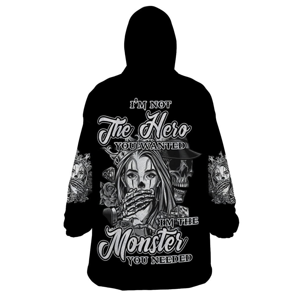 I'm Not The Hero You Want Wearable Blanket Hoodie - Wonder Print Shop