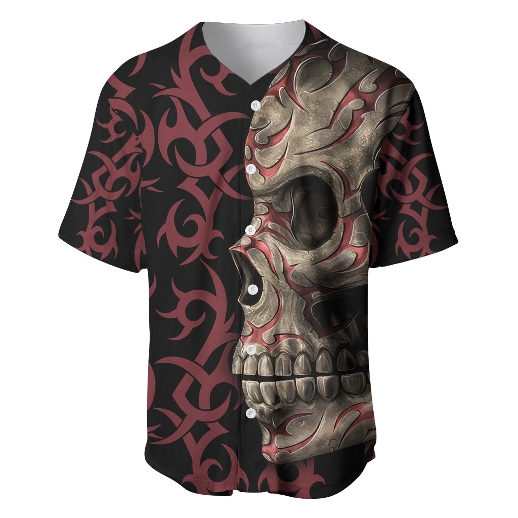 Zero F Given Skull Baseball Jersey - Wonder Print Shop