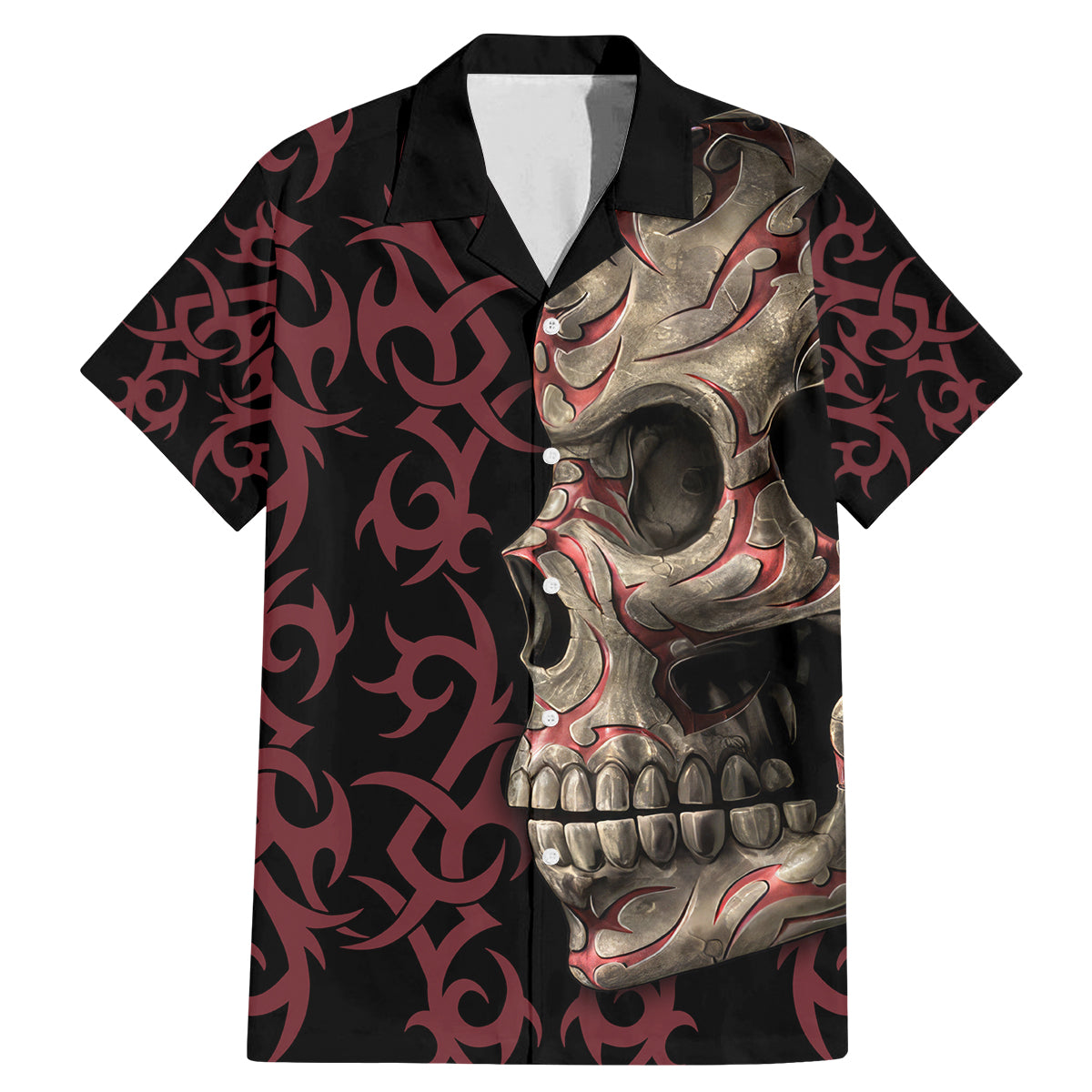 Zero F Given Skull Family Matching Mermaid Dress and Hawaiian Shirt - Wonder Print Shop