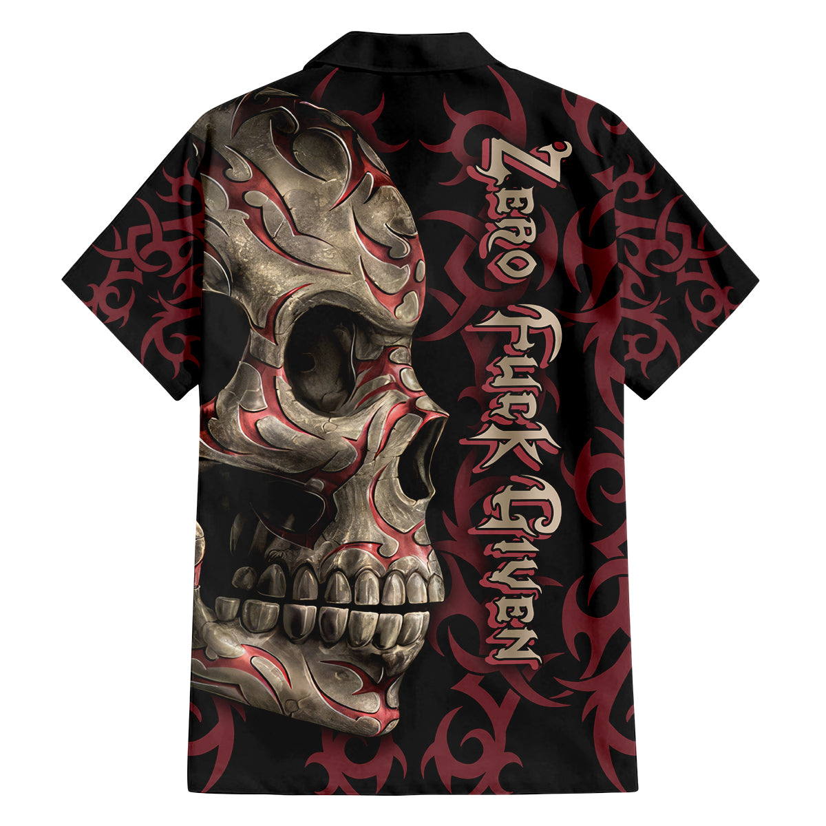 Zero F Given Skull Family Matching Off Shoulder Maxi Dress and Hawaiian Shirt - Wonder Print Shop