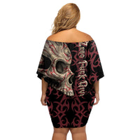Zero F Given Skull Family Matching Off Shoulder Short Dress and Hawaiian Shirt - Wonder Print Shop