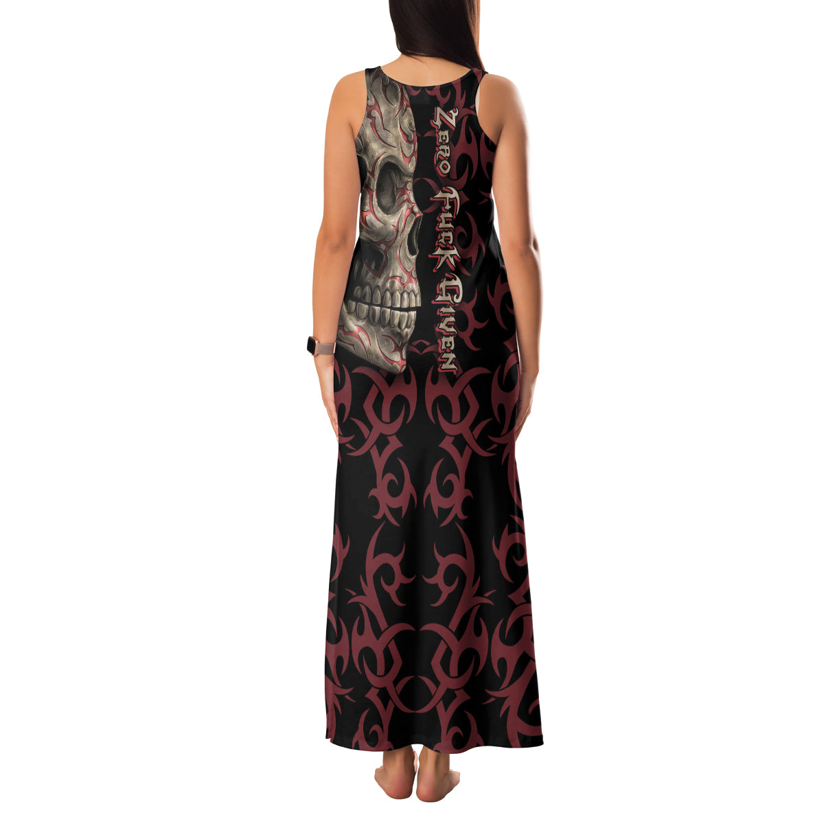 Zero F Given Skull Family Matching Tank Maxi Dress and Hawaiian Shirt - Wonder Print Shop
