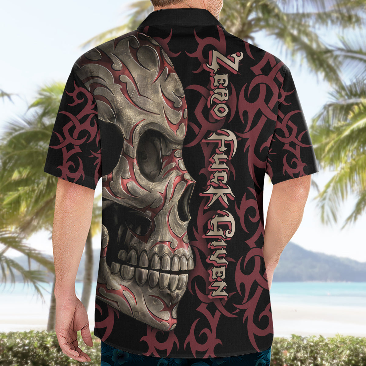 Zero F Given Skull Hawaiian Shirt - Wonder Print Shop
