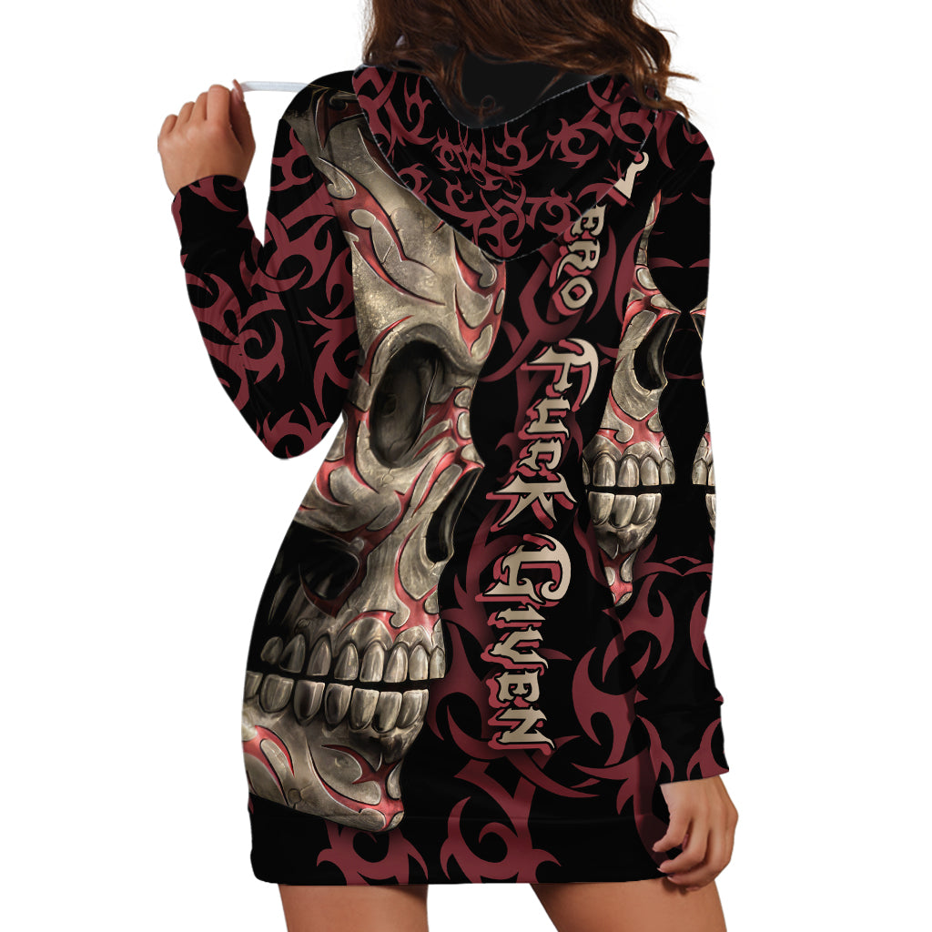 Zero F Given Skull Hoodie Dress - Wonder Print Shop