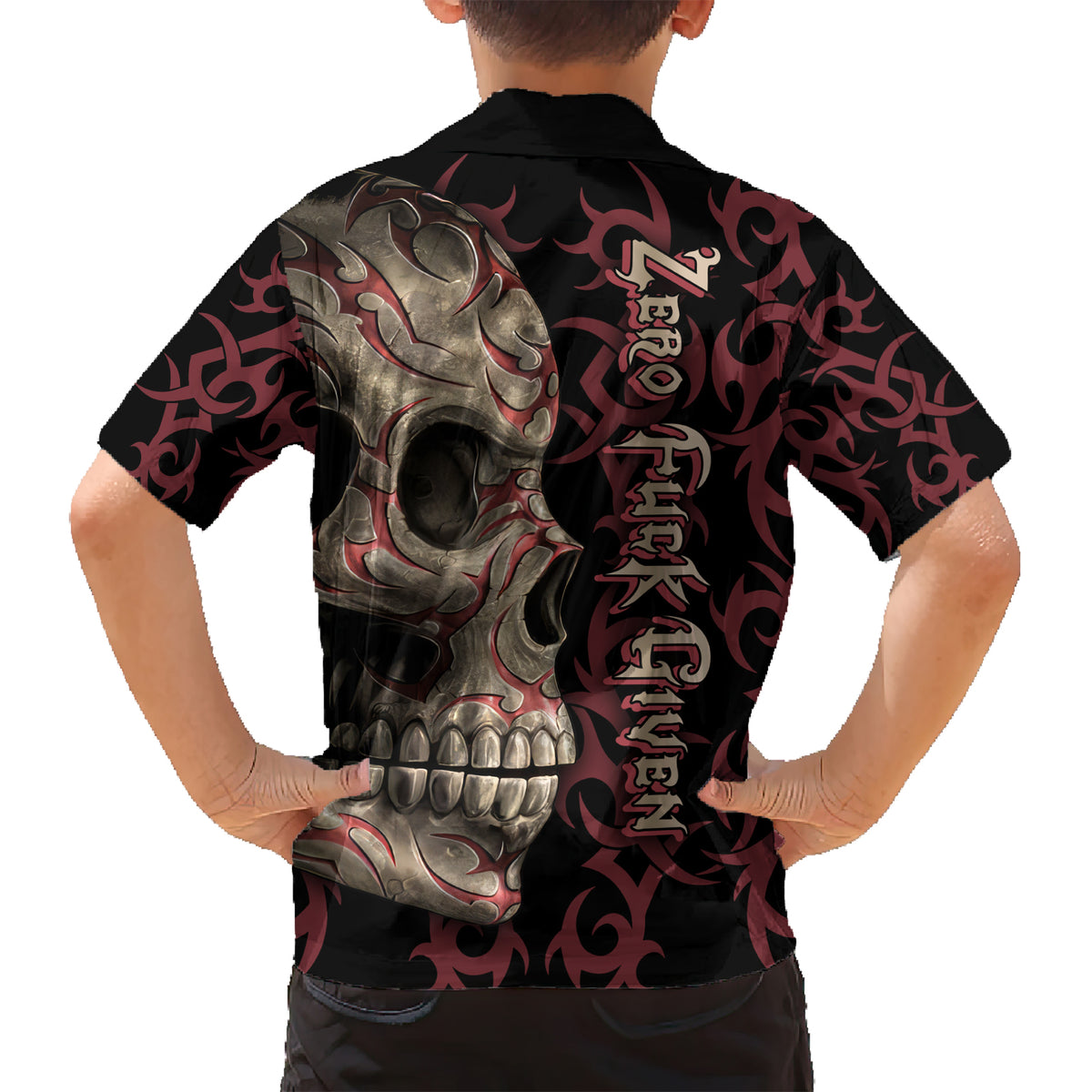 Zero F Given Skull Kid Hawaiian Shirt - Wonder Print Shop