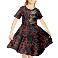 Zero F Given Skull Kid Short Sleeve Dress - Wonder Print Shop