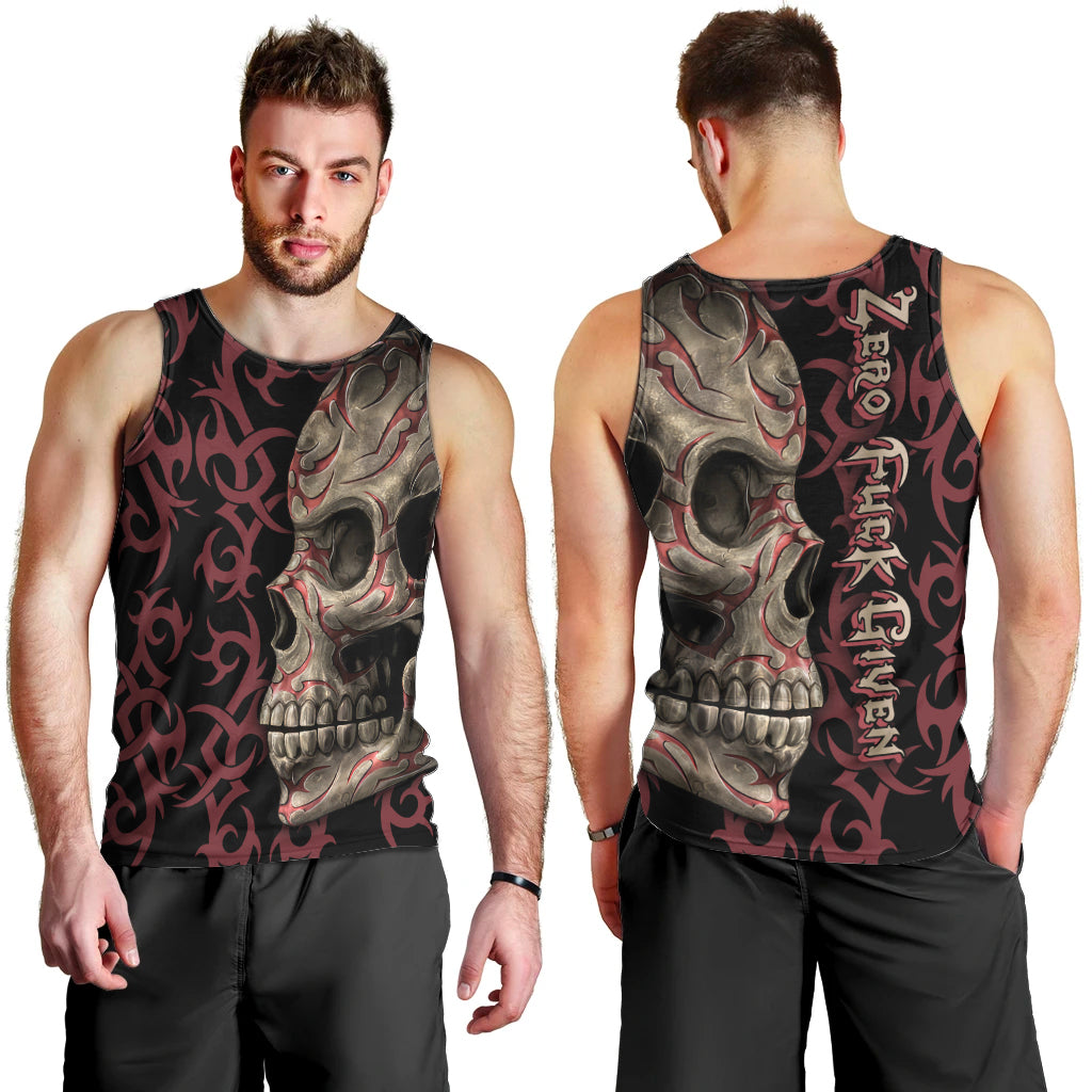 Zero F Given Skull Men Tank Top - Wonder Print Shop
