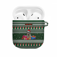 Sloth Christmas AirPods Case with Santa Hat, Presents, and Festive Pattern - Wonder Print Shop