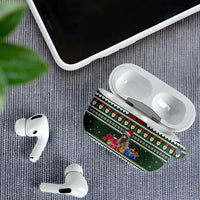 Sloth Christmas AirPods Case with Santa Hat, Presents, and Festive Pattern - Wonder Print Shop