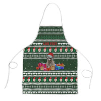 Sloth Christmas Apron with Santa Hat, Presents, and Festive Pattern - Wonder Print Shop