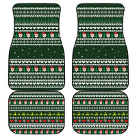 Sloth Christmas Car Mats with Santa Hat, Presents, and Festive Pattern - Wonder Print Shop