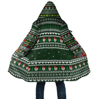 Sloth Christmas Cloak with Santa Hat, Presents, and Festive Pattern - Wonder Print Shop