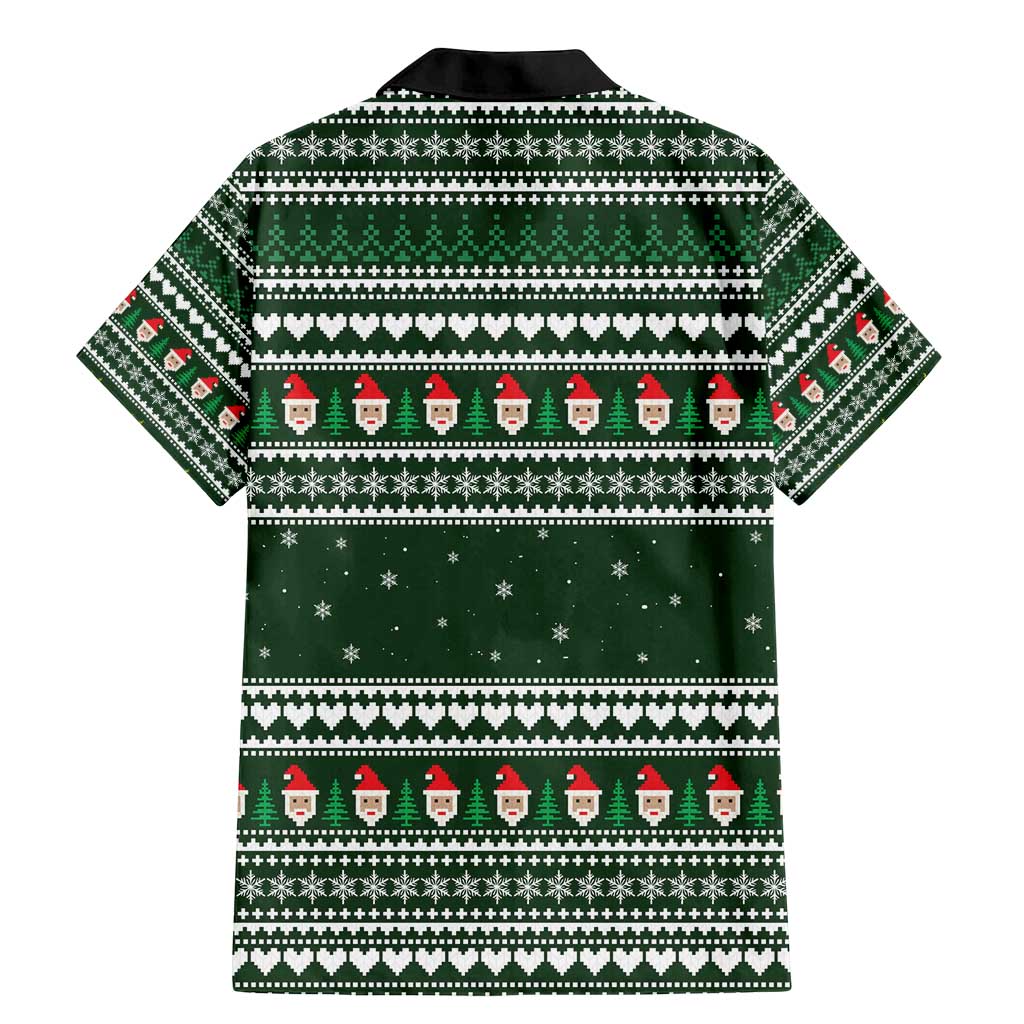 Sloth Christmas Family Matching Mermaid Dress and Hawaiian Shirt with Santa Hat, Presents, and Festive Pattern - Wonder Print Shop