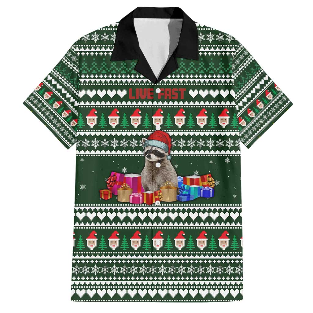 Sloth Christmas Family Matching Puletasi and Hawaiian Shirt with Santa Hat, Presents, and Festive Pattern - Wonder Print Shop