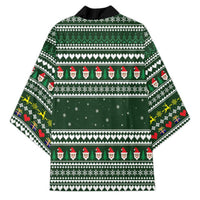 Sloth Christmas Kimono with Santa Hat, Presents, and Festive Pattern - Wonder Print Shop