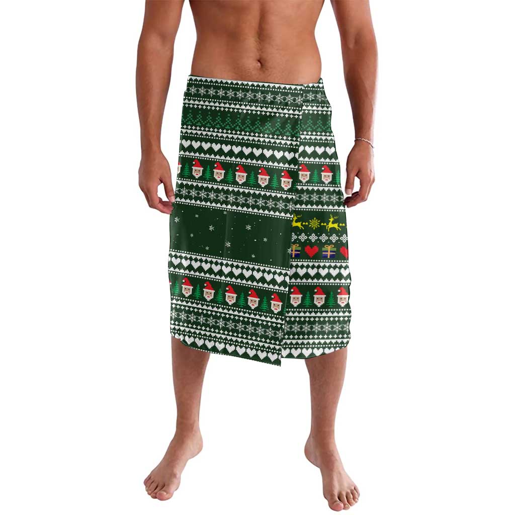 Sloth Christmas Lavalava with Santa Hat, Presents, and Festive Pattern - Wonder Print Shop