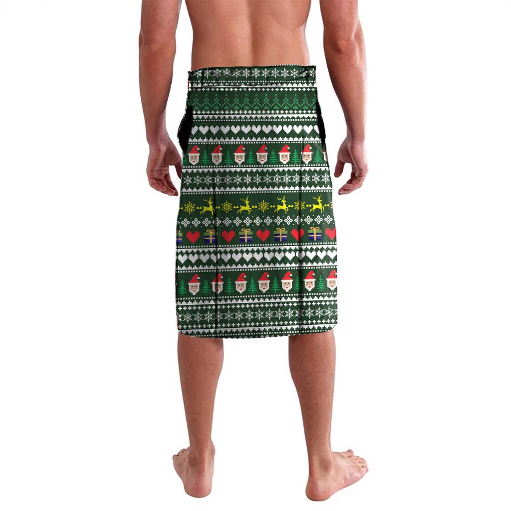 Sloth Christmas Lavalava with Santa Hat, Presents, and Festive Pattern - Wonder Print Shop
