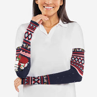 Llama and Snowman Arm Sleeves with Gifts and Nordic Pattern - Wonder Print Shop