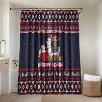 Llama and Snowman Bathroom Set with Gifts and Nordic Pattern - Wonder Print Shop
