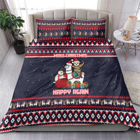 Llama and Snowman Bedding Set with Gifts and Nordic Pattern - Wonder Print Shop