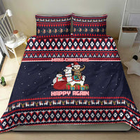 Llama and Snowman Bedding Set with Gifts and Nordic Pattern - Wonder Print Shop