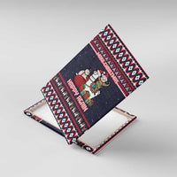 Llama and Snowman Canvas Wall Art with Gifts and Nordic Pattern - Wonder Print Shop
