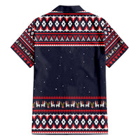 Llama and Snowman Hawaiian Shirt with Gifts and Nordic Pattern - Wonder Print Shop