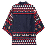 Llama and Snowman Kimono with Gifts and Nordic Pattern - Wonder Print Shop