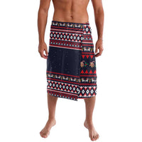 Llama and Snowman Lavalava with Gifts and Nordic Pattern - Wonder Print Shop